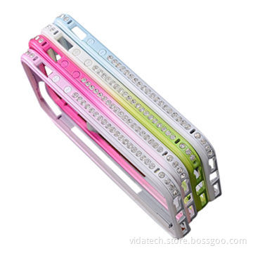 Alloy Aluminum Color Fade Rhinestone Bumper Frame/Shell/Case/Cover for iPhone 5/5S